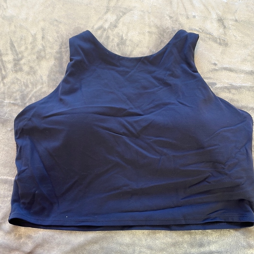 Athleta Conscious Crop top/sports bra - blue